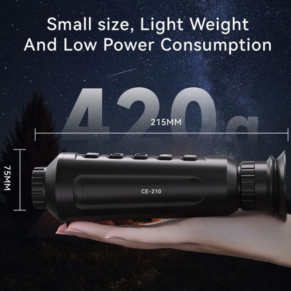 CE210:Resolution 256*192 Night Vision 10mm Handheld Thermal camera Imaging Scope Monocular for Outside