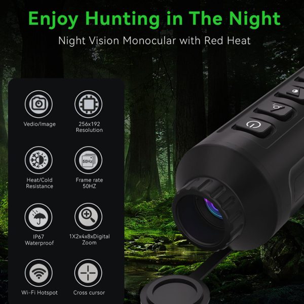 CE210:Resolution 256*192 Night Vision 10mm Handheld Thermal camera Imaging Scope Monocular for Outside