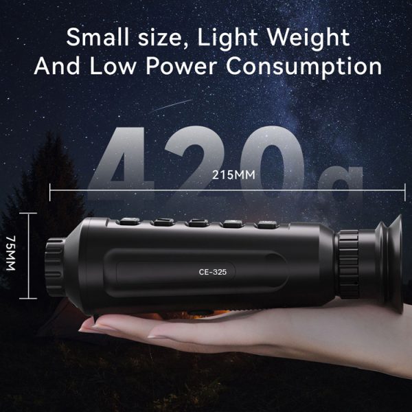 CE325: 8x Digital Zoom thermal vision imaging camera scope 384*288 resolution 25mm Thermal Imagining Monocular